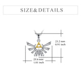 Collar con colgante de Zelda de anime de plata de ley, regalo de joyería para hombres y mujeres