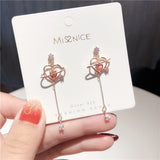 Aretes Pendientes colgantes Love