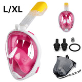 Snorkel para natación y respiración de cara completa buceo