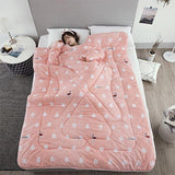 Edredón oso perezoso de invierno con mangas