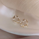 Aretes Pendientes de perlas simples y pequeñas Pendientes de todo fósforo Pendientes