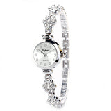 Reloj de pulsera de flores para mujer.