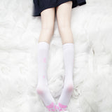 Pantimedias de pantorrilla con estampado de pata de gato