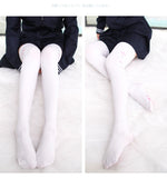 Pantimedias de pantorrilla con estampado de pata de gato