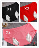 Panties menstruales pack 5 piezas de ropa interior menstrual para mujer a prueba de fugas