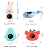 Termómetro electrónico de dibujos animados para baño de bebé, termómetro de agua