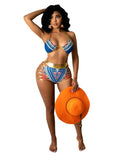 Traje de baño Bikini con estampado digital Traje de baño dividido