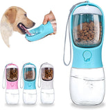 Dispensador de agua para cachorros Botella de agua para perros con contenedor de comida Dispensador portátil para mascotas Cosas para perros Accesorios Artículos Necesidades esenciales para cachorros para Yorkie Chihuahua Gato Caminar y caminar