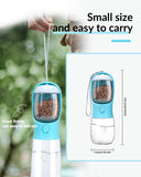 Dispensador de agua para cachorros Botella de agua para perros con contenedor de comida Dispensador portátil para mascotas Cosas para perros Accesorios Artículos Necesidades esenciales para cachorros para Yorkie Chihuahua Gato Caminar y caminar
