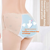 Panties adolescente de algodón, ropa interior estampada de cintura media para la prevención de fugas laterales del período menstrual