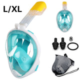 Snorkel para natación y respiración de cara completa buceo