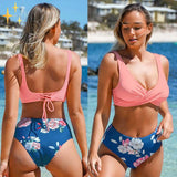 Traje de baño de moda Traje de baño de playa dividido con push up sexy