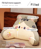 Almohada suave Respaldo grande Soporte para la cintura Cojín Sofá Almohada maternidad