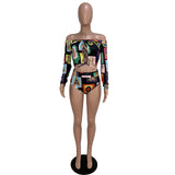 Traje de baño estampado dos piezas sexy