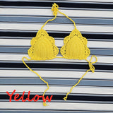 Traje de baño dos piezas tejido bikini sexy