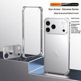 Funda Case IPHONE 17  móvil con la hebilla del caballito de mar y el marco metálico anti del descenso de cuatro esquinas