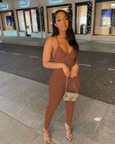 Mono con tirantes cruzados Enteriso Jumpsuit