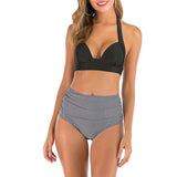 traje de baño dos piezas estampado