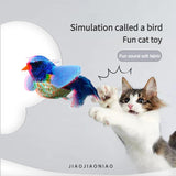 Juguete para gatos con diseño simulación de loro, suministros para mascotas Catbirdtoy