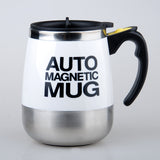 Taza de café magnética con agitación automática de acero inoxidable