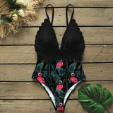 Traje de baño triangular estampado