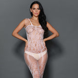 Lencería sexy una pantimedias sin entrepierna