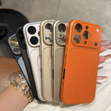 Funda case Iphone del 11 al 17 magnético todo incluido para teléfono de color sólido