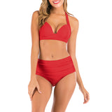 traje de baño dos piezas estampado