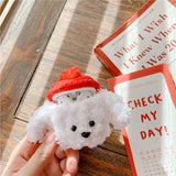 Funda para AirPods Lindo perrito con sombrero