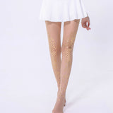 Pantimedias brillantes sexis para mujer, medias elegantes con purpurina, finas y elásticas con lentejuelas, medias de moda de gasa de nailon, medias de sirena a la moda