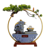 Fuente de agua para sala de estar, mesa de centro de oficina con agua circulante