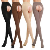 Medias Pantimedias de terciopelo sin entrepierna 120D para mujer