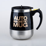 Taza de café magnética con agitación automática de acero inoxidable