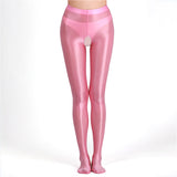 Pantimedias Aceite Sedoso Brillante Y Brillo De Gran Tamaño sin entrepierna