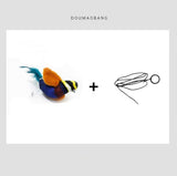 Juguete para gatos con diseño simulación de loro, suministros para mascotas Catbirdtoy