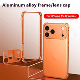 Funda Case IPHONE 17  móvil con la hebilla del caballito de mar y el marco metálico anti del descenso de cuatro esquinas