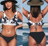 Traje de baño de moda Traje de baño de playa dividido con push up sexy