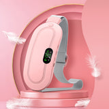 Cinturón Almohadilla calefactora Menstrual cálido inteligente recargable portatil para aliviar el dolor de cintura, calambres, masajeador Abdominal vibratorio, dispositivo eléctrico para cinturón de cintura