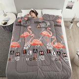 Edredón oso perezoso de invierno con mangas