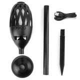 Altavoces de llama LED Antorcha Altavoz inalámbrico Altavoz de graves estéreo a prueba de agua Altavoz iluminado para exteriores Atmósfera Parpadeo LED Luz nocturna Luces de estaca para patio Linterna para fiesta Acampar