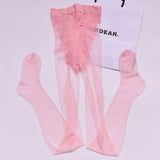 Pantimedias de seda negras Pantimedias transparentes finas y sedosas para mujer