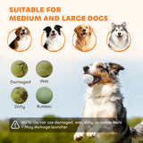 Lanzador automático de bolas para perros con distancia de 26 a 79 pies, lanzador automático de bolas para perros medianos y grandes, naranja