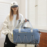 Mochila maleta Bolsa de equipaje ligera de gran capacidad, separación húmeda seca, bolsas de gimnasio para natación