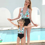 Traje de baño para padres e hijos Traje de baño para niñas