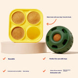 Vajilla de silicona para perros, juguete Molar para fugas de alimentos, suministros para mascotas