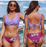 Traje de baño de moda Traje de baño de playa dividido con push up sexy