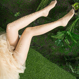 Pantimedias brillantes sexis para mujer, medias elegantes con purpurina, finas y elásticas con lentejuelas, medias de moda de gasa de nailon, medias de sirena a la moda