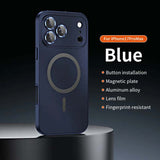 Case Funda magnética iphone 13 al 17 marco de la aleación de aluminio del metal