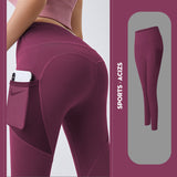 Leggings de Yoga para mujer, mallas con bolsillo, mallas deportivas para chica, mallas para correr con Control de barriga, pantalones deportivos para mujer