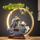 Fuente de agua para sala de estar, mesa de centro de oficina con agua circulante